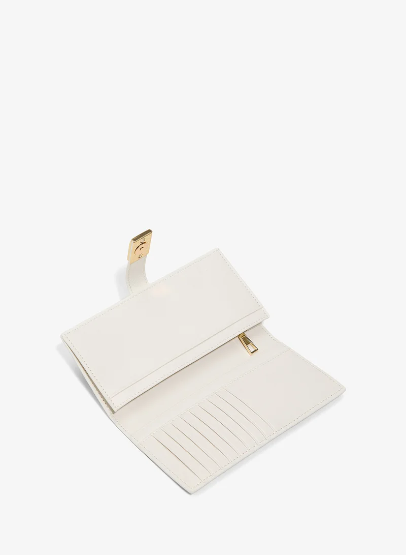 ALDO  Anastassia Logo Detail Printed Wallet for Women | Best Price UAE
